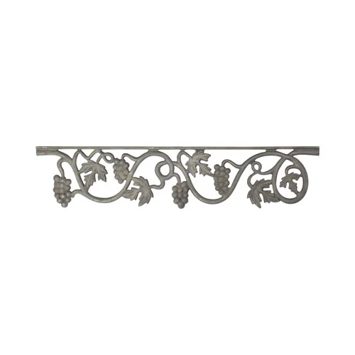 Cast Iron Valance, Vineyard, 26" W, 6" H